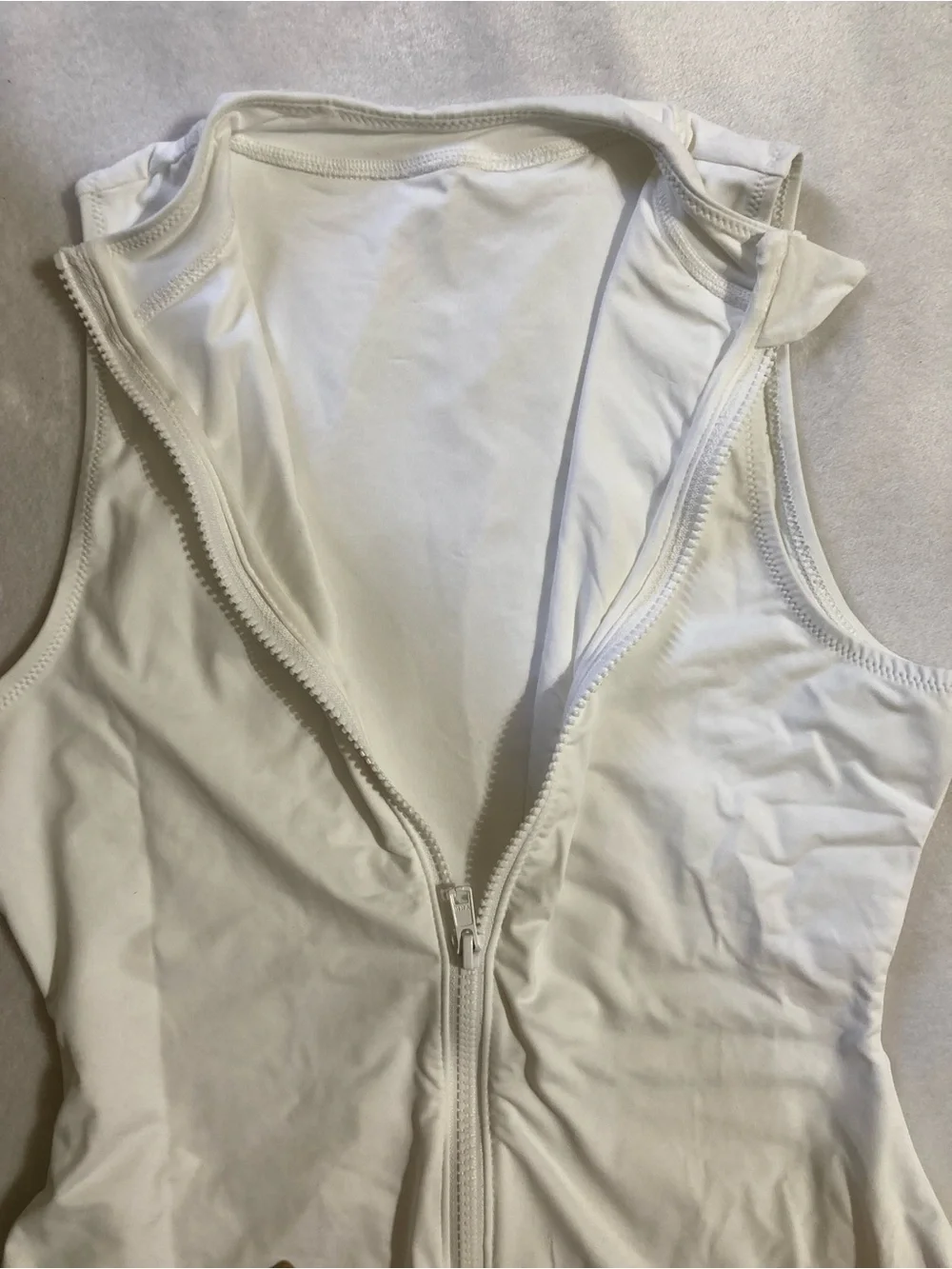 SKIMS Zip Front One Piece Swimsuit L